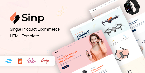 Sinp - Single Product Ecommerce HTML Template