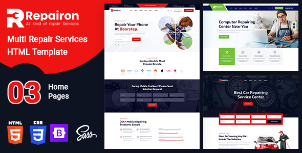Repairon - Multi Repair Services HTML Template
