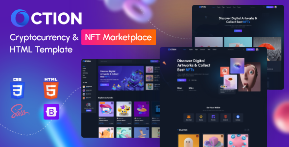 Oction - NFT Website Template