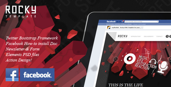 Rocky Facebook Fan Page Template