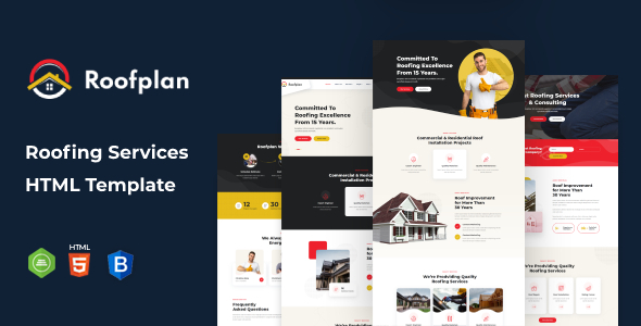 Roofplan - Roofing Services HTML Template