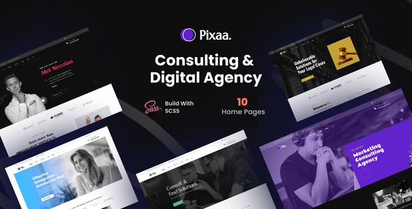 Pixaa - Business Consulting HTML Template