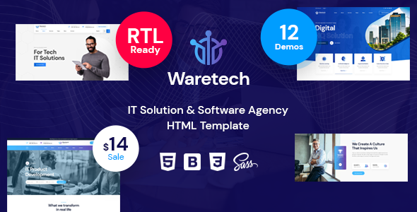 Waretech - IT Solutions & Technology HTML5 Template