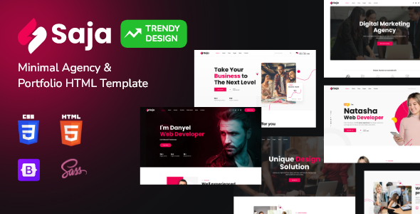 Saja - Agency & Portfolio HTML5 Template