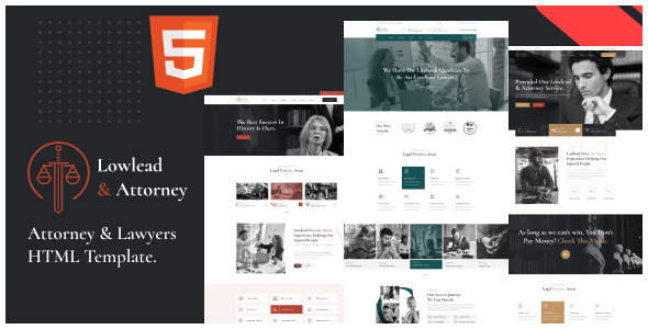 Lowlead - Attorney & Lawyers HTML Template