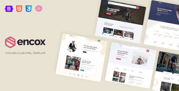 Encox - Responsive Cycling Club HTML Template