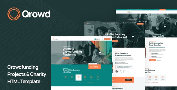 Qrowd - Crowdfunding Projects & Charity HTML Template