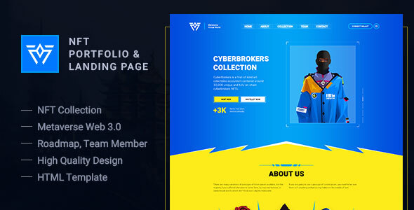 Metaverse - NFT Portfolio and Landing Page