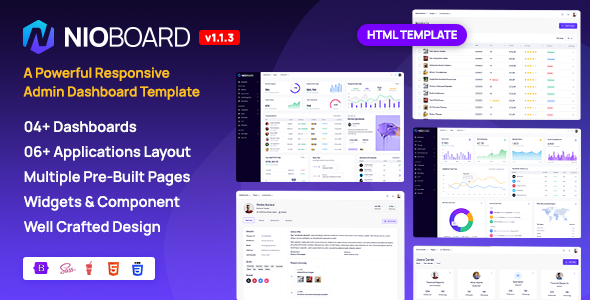 NioBoard - Bootstrap HTML Admin Dashboard Template