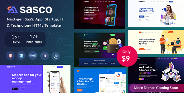 Sasco - SaaS Startup Multipurpose HTML Template
