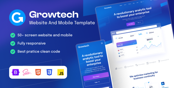Growtech | Tech and SaaS HTML5 Template