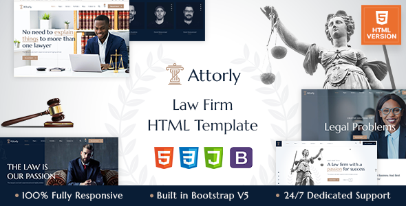 Attorly | Law Firm HTML Template