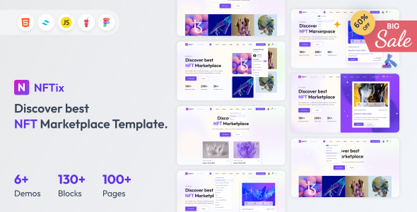 NftiX - Multipurpose NFT Marketplace Template