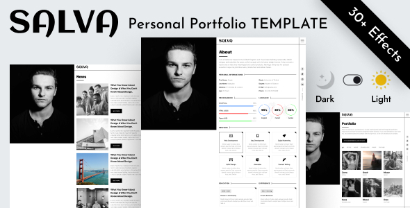 Personal Portfolio Html Template - Salva