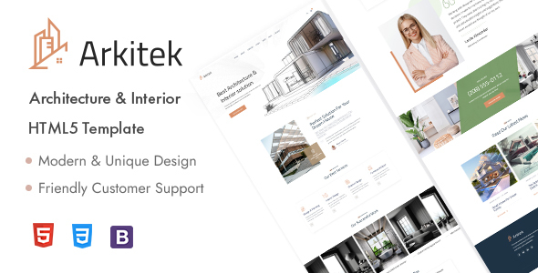 Arkitek – Architecture & Interior HTML5 Template