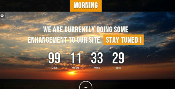 Morning - Responsive Underconstruction Template