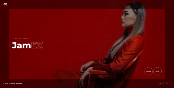 Jamex - One Page Portfolio Template