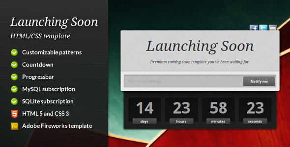 Launching Soon - Premium Coming Soon Template