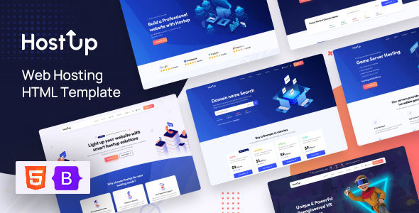 HostUp - Web hosting HTML Template