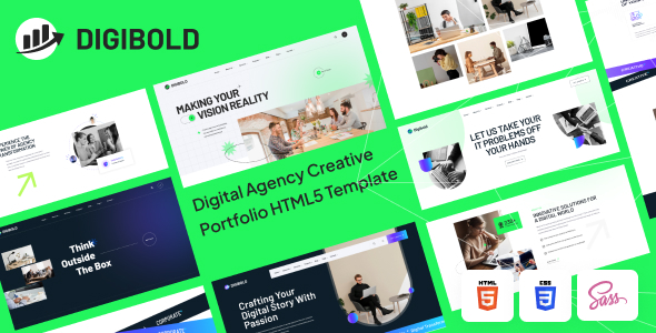 DigiBold - Digital Agency Creative Portfolio Modern Template