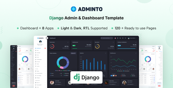 Adminto - Django Admin Dashboard Template (Django 5)