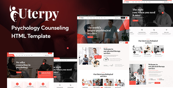 Uterpy - Psychology Counseling HTML Template