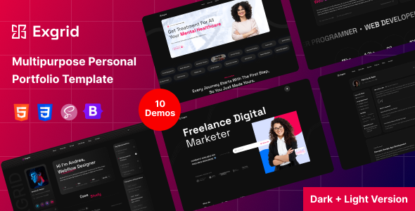 Exgrid - Personal Portfolio Template