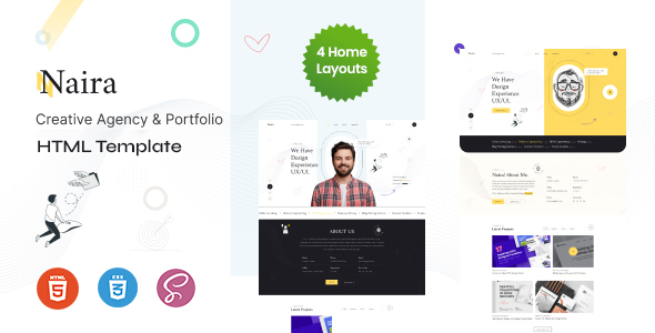 Naira - Creative Agency & Portfolio HTML Template