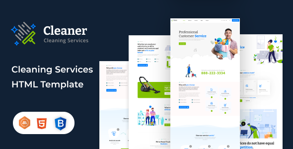 Cleaner - Cleaning Services HTML Template