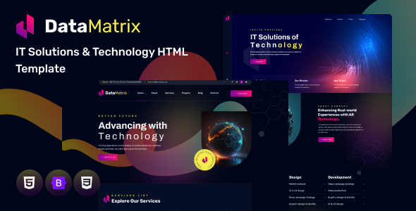 DataMatrix - IT Solutions & Technology HTML Template