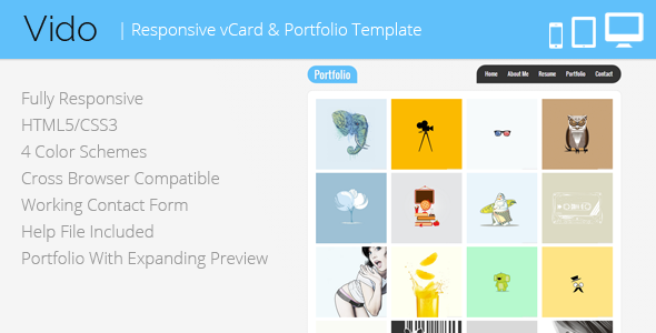Vido - vCard HTML Template
