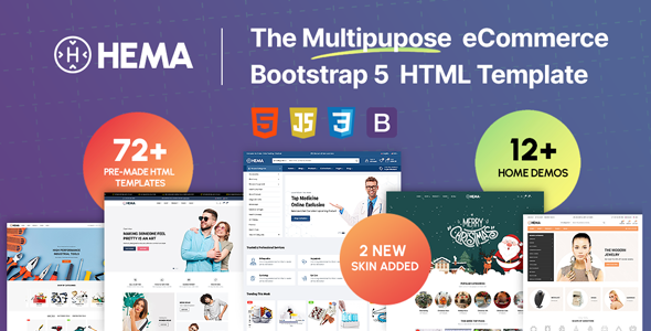 Hema - Multipurpose eCommerce Bootstrap5 Html Template