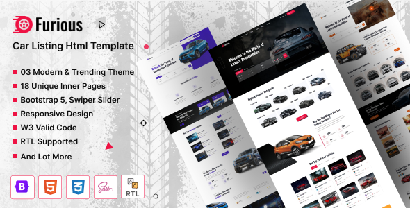 Furious - Car Listing HTML Template