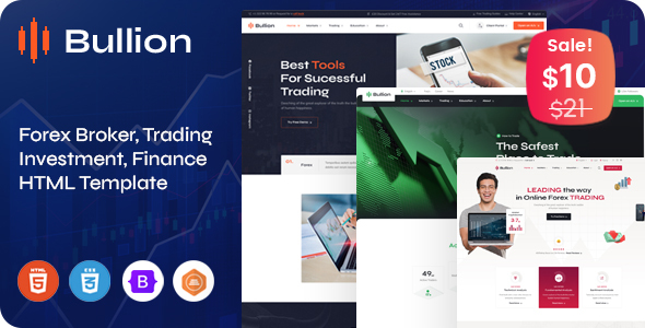 Bullion - Forex Broker & Trading HTML Template