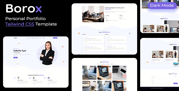 Borox - Tailwind CSS Personal Portfolio Template
