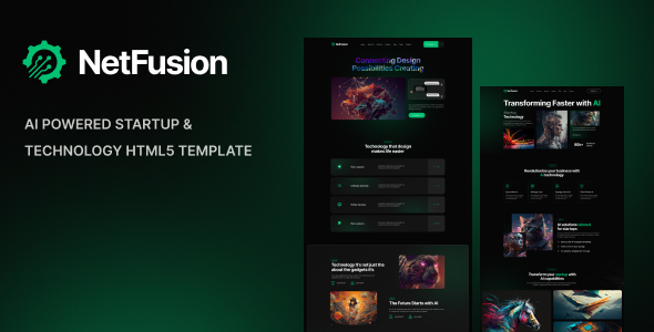 NetFusion - AI Powered Startup & Technology HTML5 Template