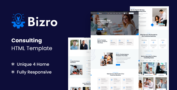 Bizro - Business Consulting HTML Template