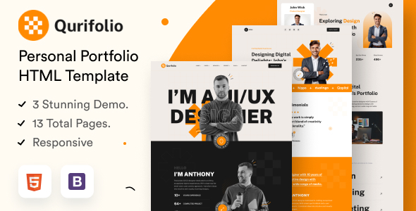 Qurifolio - Personal Creative Portfolio
