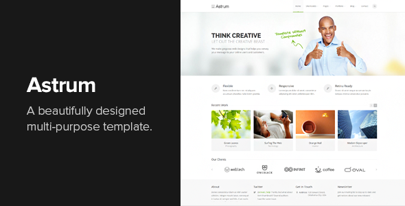 Astrum - Responsive Multi-Purpose HTML Template