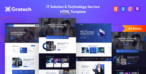 Gratech - IT Service And Technology HTML Template