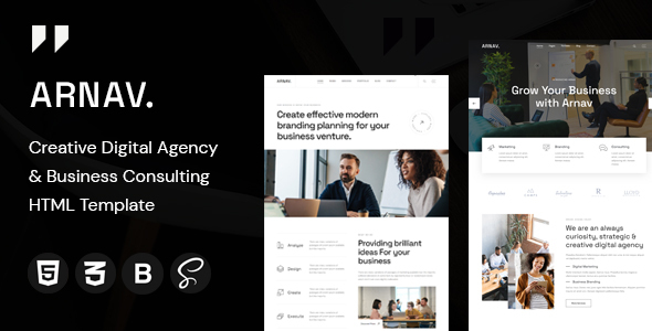Arnav | Digital Agency & Creative Portfolio HTML Template