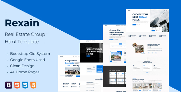Rexain - Real Estate Group HTML Template