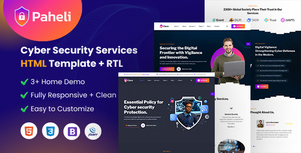 Paheli - Cyber Security HTML Template