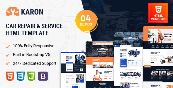 Karon - Car Repair and Service HTML Template