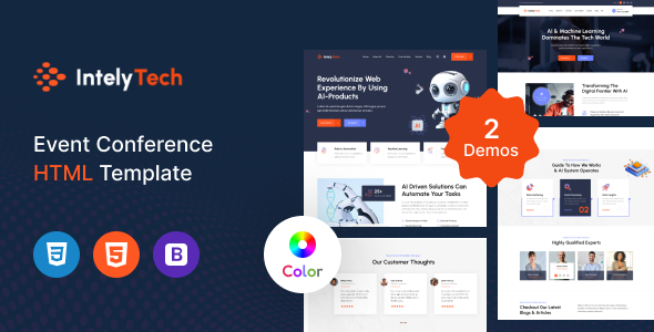 Intelytech - AI & Robotics HTML Template
