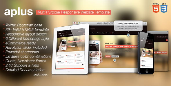 APLUS - Multi Purpose Website HTML Template