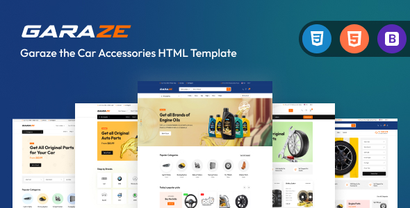 Garaze - Car Accessories HTML Template