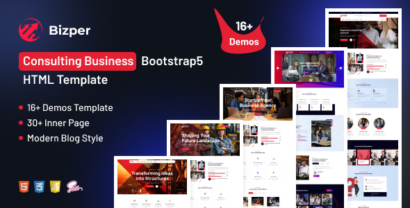 Business Consulting  Bootstrap5 HTML Template - Bizper