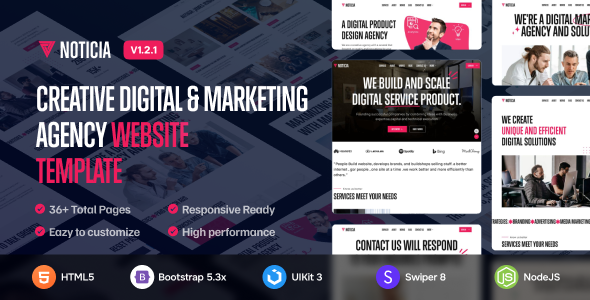 Noticia - Multi-Layout Digital & Marketing Agency Site Template