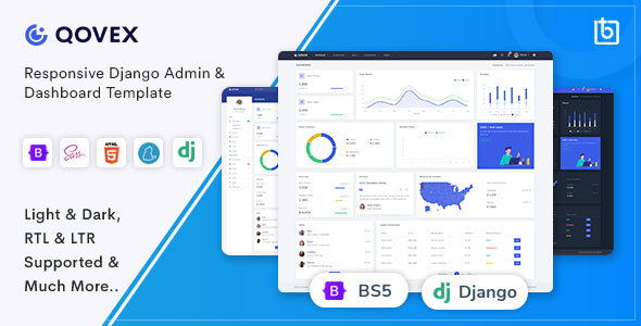 Qovex -Django Admin & Dashboard Template